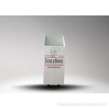 White Color Cardboard Trolley With Custom Logo For Products